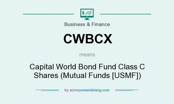 What does CWBCX mean? It stands for Capital World Bond Fund Class C Shares (Mutual Funds [USMF])