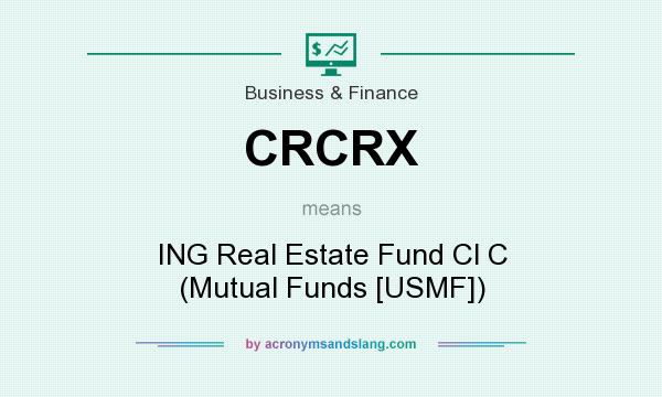 What does CRCRX mean? It stands for ING Real Estate Fund Cl C (Mutual Funds [USMF])