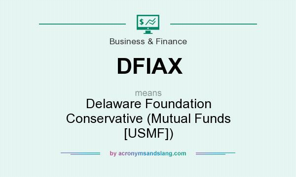 What does DFIAX mean? It stands for Delaware Foundation Conservative (Mutual Funds [USMF])