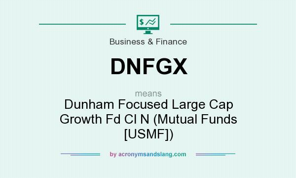 What does DNFGX mean? It stands for Dunham Focused Large Cap Growth Fd Cl N (Mutual Funds [USMF])