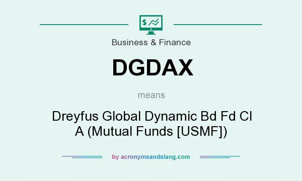What does DGDAX mean? It stands for Dreyfus Global Dynamic Bd Fd Cl A (Mutual Funds [USMF])