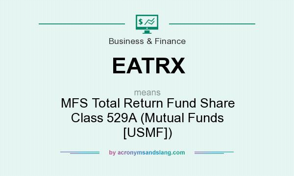 What does EATRX mean? It stands for MFS Total Return Fund Share Class 529A (Mutual Funds [USMF])