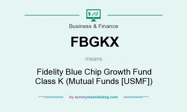 What does FBGKX mean? It stands for Fidelity Blue Chip Growth Fund Class K (Mutual Funds [USMF])