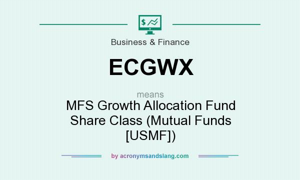 What does ECGWX mean? It stands for MFS Growth Allocation Fund Share Class (Mutual Funds [USMF])