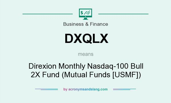 What does DXQLX mean? It stands for Direxion Monthly Nasdaq-100 Bull 2X Fund (Mutual Funds [USMF])