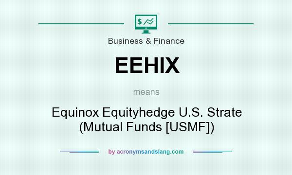 What does EEHIX mean? It stands for Equinox Equityhedge U.S. Strate (Mutual Funds [USMF])