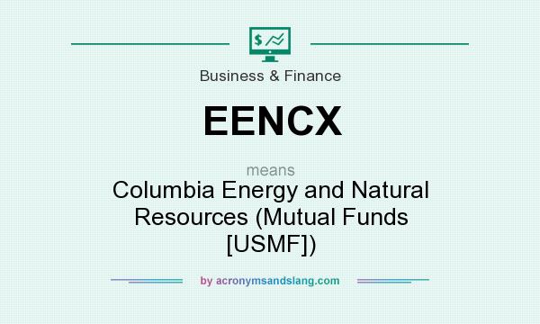 What does EENCX mean? It stands for Columbia Energy and Natural Resources (Mutual Funds [USMF])