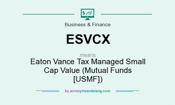 What does ESVCX mean? It stands for Eaton Vance Tax Managed Small Cap Value (Mutual Funds [USMF])