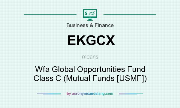 What does EKGCX mean? It stands for Wfa Global Opportunities Fund Class C (Mutual Funds [USMF])