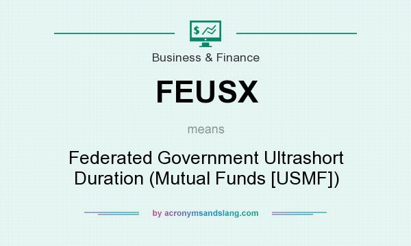 What does FEUSX mean? It stands for Federated Government Ultrashort Duration (Mutual Funds [USMF])