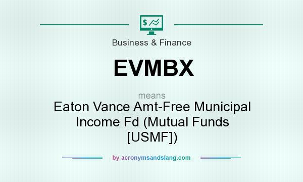 What does EVMBX mean? It stands for Eaton Vance Amt-Free Municipal Income Fd (Mutual Funds [USMF])