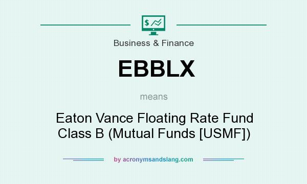 What does EBBLX mean? It stands for Eaton Vance Floating Rate Fund Class B (Mutual Funds [USMF])
