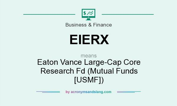 What does EIERX mean? It stands for Eaton Vance Large-Cap Core Research Fd (Mutual Funds [USMF])