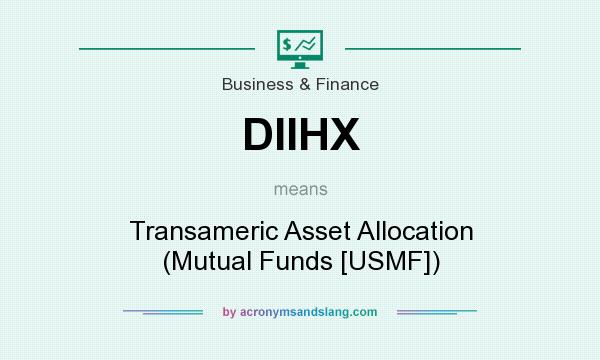 What does DIIHX mean? It stands for Transameric Asset Allocation (Mutual Funds [USMF])