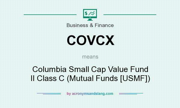 What does COVCX mean? It stands for Columbia Small Cap Value Fund II Class C (Mutual Funds [USMF])