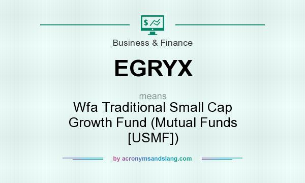 What does EGRYX mean? It stands for Wfa Traditional Small Cap Growth Fund (Mutual Funds [USMF])