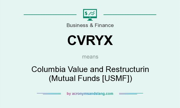 What does CVRYX mean? It stands for Columbia Value and Restructurin (Mutual Funds [USMF])
