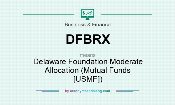 What does DFBRX mean? It stands for Delaware Foundation Moderate Allocation (Mutual Funds [USMF])