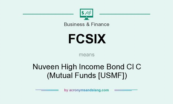 What does FCSIX mean? It stands for Nuveen High Income Bond Cl C (Mutual Funds [USMF])