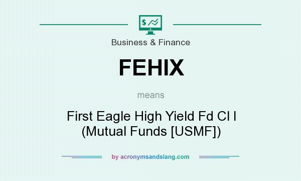 What does FEHIX mean? It stands for First Eagle High Yield Fd Cl I (Mutual Funds [USMF])