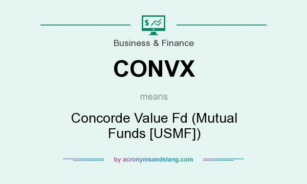 What does CONVX mean? It stands for Concorde Value Fd (Mutual Funds [USMF])