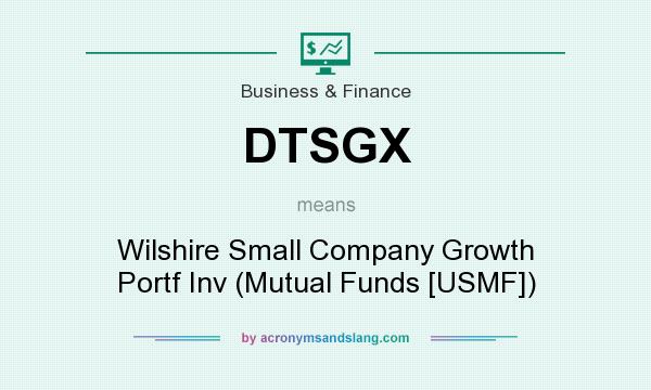 What does DTSGX mean? It stands for Wilshire Small Company Growth Portf Inv (Mutual Funds [USMF])