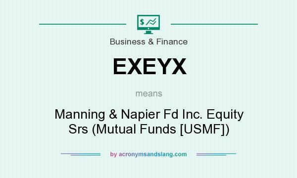 What does EXEYX mean? It stands for Manning & Napier Fd Inc. Equity Srs (Mutual Funds [USMF])