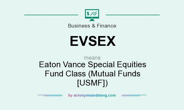 What does EVSEX mean? It stands for Eaton Vance Special Equities Fund Class (Mutual Funds [USMF])