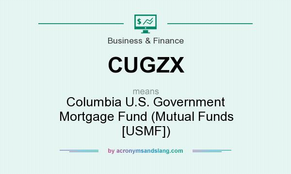 What does CUGZX mean? It stands for Columbia U.S. Government Mortgage Fund (Mutual Funds [USMF])