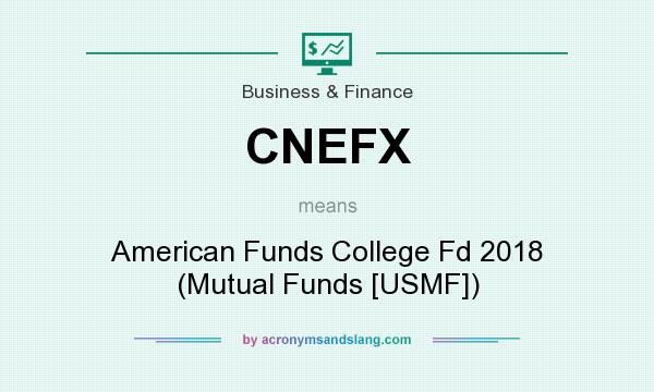 What does CNEFX mean? It stands for American Funds College Fd 2018 (Mutual Funds [USMF])