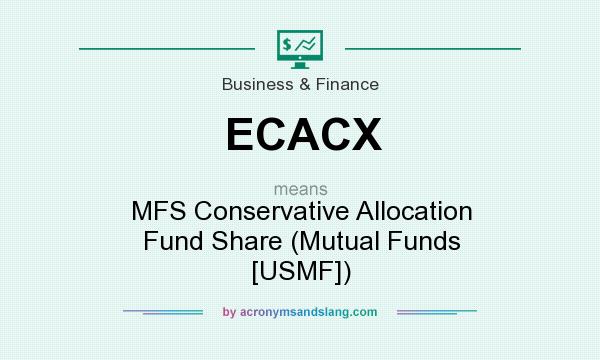 What does ECACX mean? It stands for MFS Conservative Allocation Fund Share (Mutual Funds [USMF])