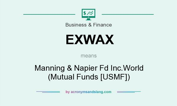 What does EXWAX mean? It stands for Manning & Napier Fd Inc.World (Mutual Funds [USMF])