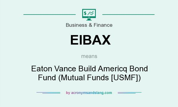 What does EIBAX mean? It stands for Eaton Vance Build Americq Bond Fund (Mutual Funds [USMF])