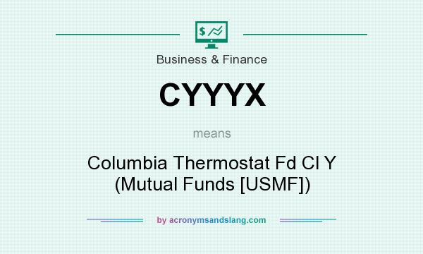 What does CYYYX mean? It stands for Columbia Thermostat Fd Cl Y (Mutual Funds [USMF])