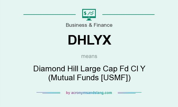 What does DHLYX mean? It stands for Diamond Hill Large Cap Fd Cl Y (Mutual Funds [USMF])