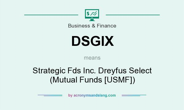 What does DSGIX mean? It stands for Strategic Fds Inc. Dreyfus Select (Mutual Funds [USMF])