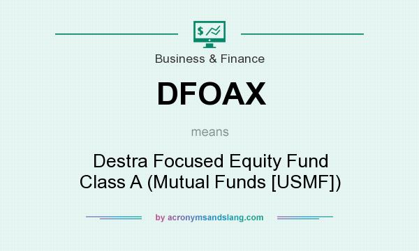 What does DFOAX mean? It stands for Destra Focused Equity Fund Class A (Mutual Funds [USMF])