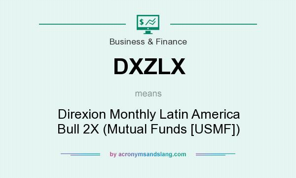 What does DXZLX mean? It stands for Direxion Monthly Latin America Bull 2X (Mutual Funds [USMF])