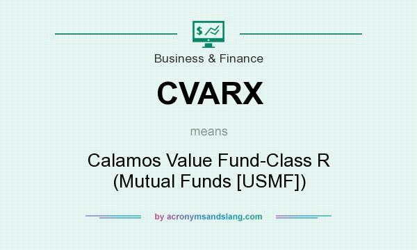 What does CVARX mean? It stands for Calamos Value Fund-Class R (Mutual Funds [USMF])