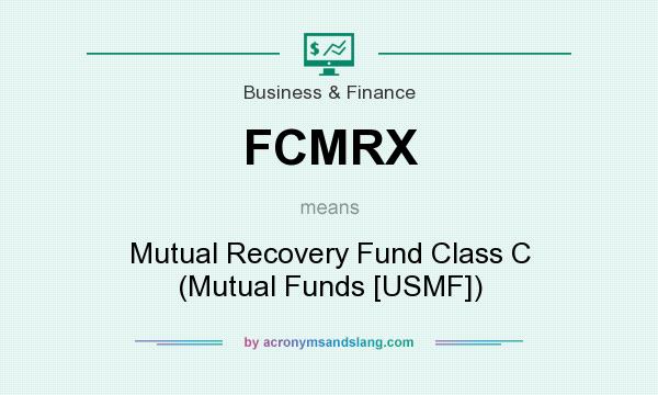 What does FCMRX mean? It stands for Mutual Recovery Fund Class C (Mutual Funds [USMF])
