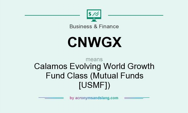 What does CNWGX mean? It stands for Calamos Evolving World Growth Fund Class (Mutual Funds [USMF])
