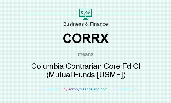 What does CORRX mean? It stands for Columbia Contrarian Core Fd Cl (Mutual Funds [USMF])