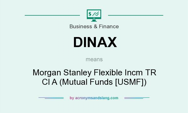 What does DINAX mean? It stands for Morgan Stanley Flexible Incm TR Cl A (Mutual Funds [USMF])