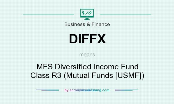 What does DIFFX mean? It stands for MFS Diversified Income Fund Class R3 (Mutual Funds [USMF])