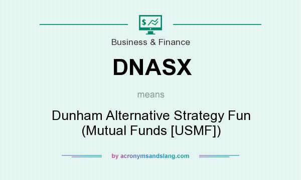 What does DNASX mean? It stands for Dunham Alternative Strategy Fun (Mutual Funds [USMF])