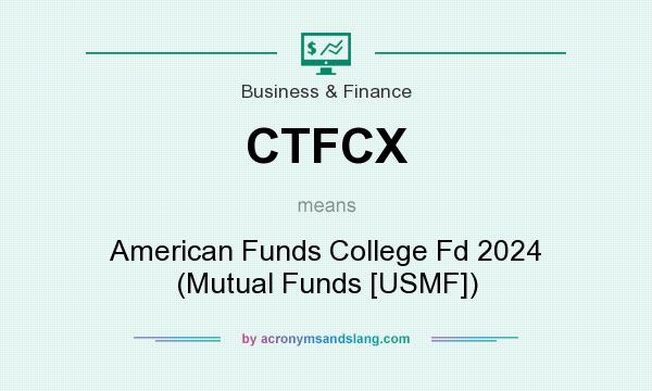 What does CTFCX mean? It stands for American Funds College Fd 2024 (Mutual Funds [USMF])