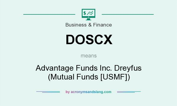 What does DOSCX mean? It stands for Advantage Funds Inc. Dreyfus (Mutual Funds [USMF])