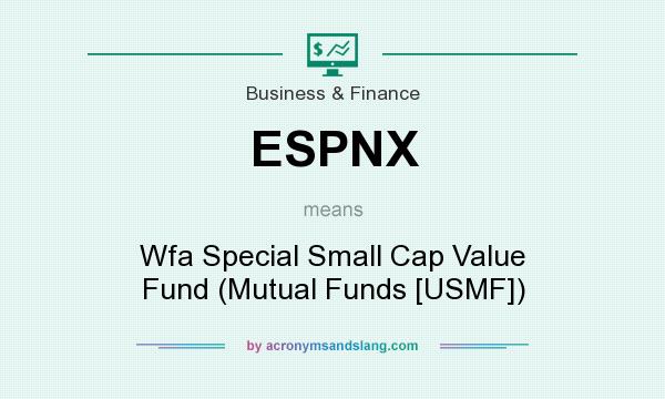 What does ESPNX mean? It stands for Wfa Special Small Cap Value Fund (Mutual Funds [USMF])