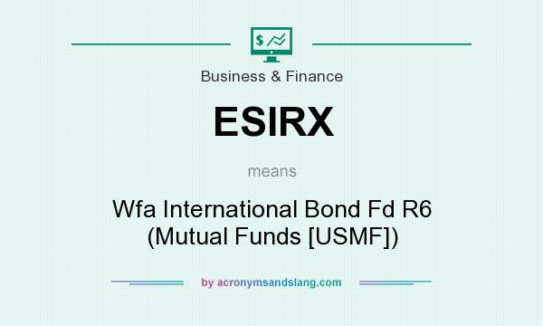 What does ESIRX mean? It stands for Wfa International Bond Fd R6 (Mutual Funds [USMF])