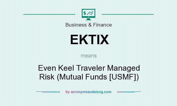 What does EKTIX mean? It stands for Even Keel Traveler Managed Risk (Mutual Funds [USMF])